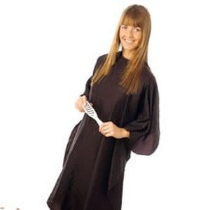 Gown Unisex Black With Poppers