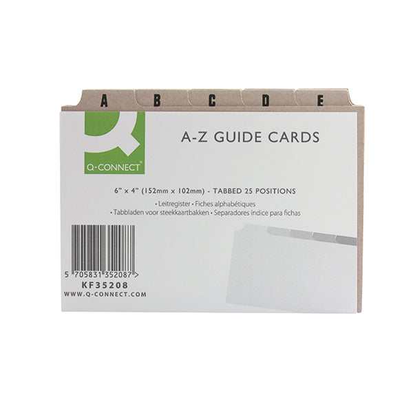 A-Z Guide Cards