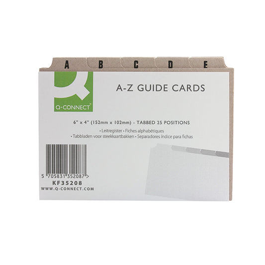 A-Z Guide Cards