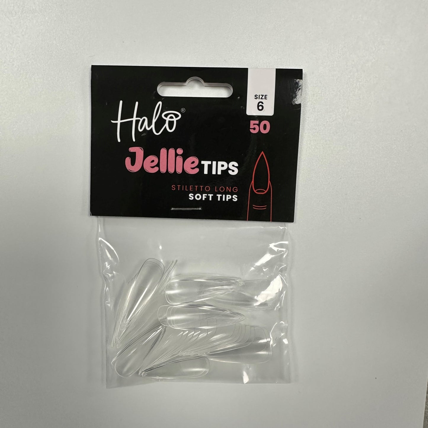 Halo Jellie tips Stiletto Long