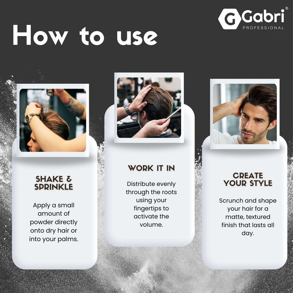 Gabri Styling Powder Sea Salt Matt Extra Volume S6
