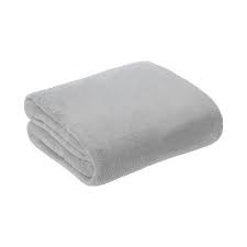 Grey Fleece Blanket 140 x 180cms