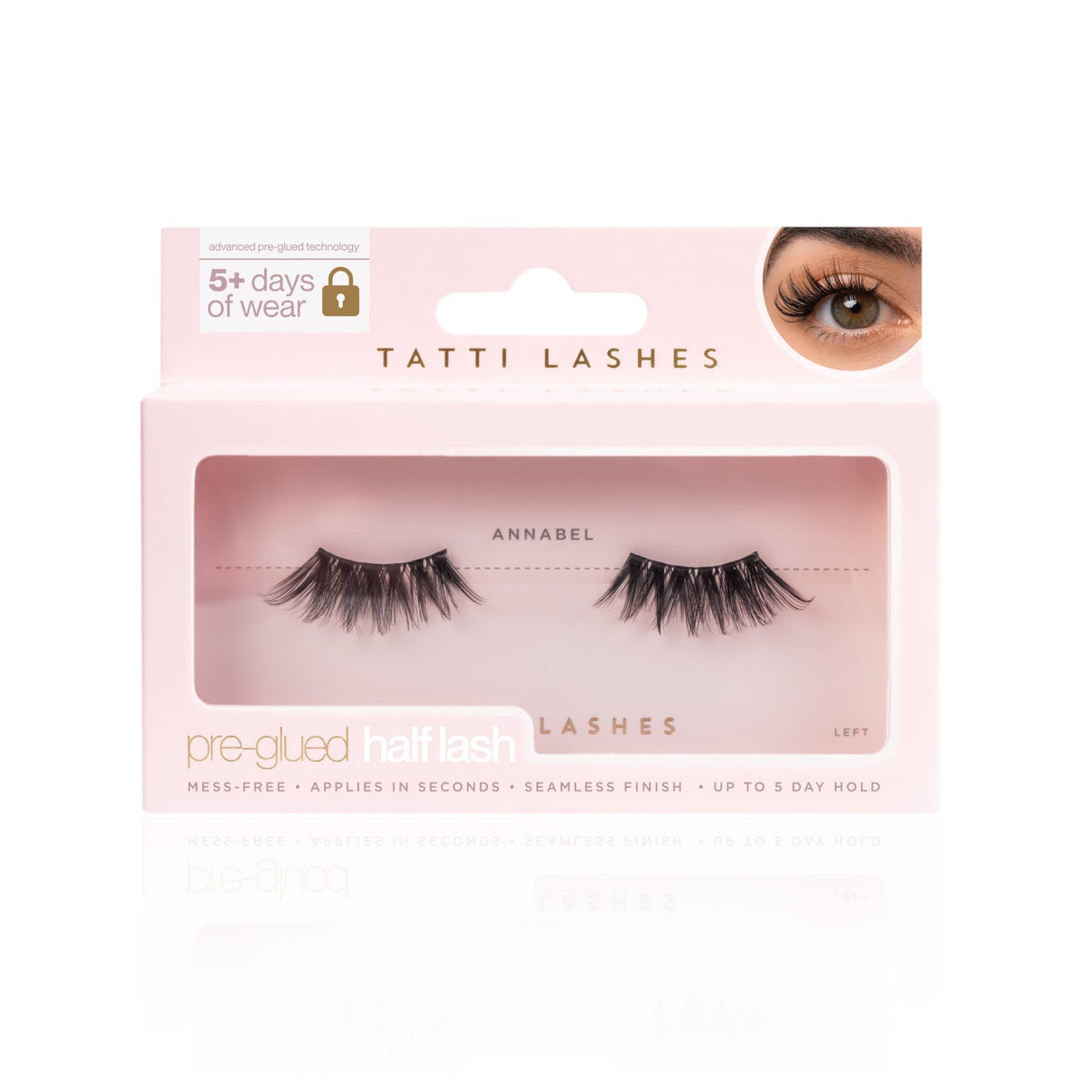 Tatti Lashes x Olivia Attwood Pre Glued Annabel Half Lashes