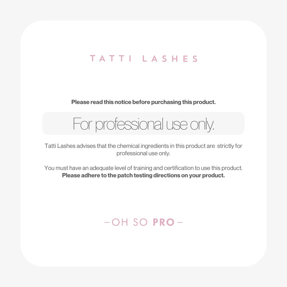 Tatti Lashes Lash Addict Adhesive