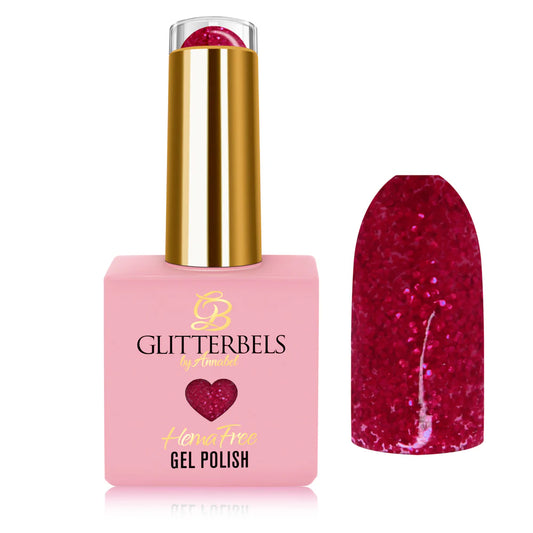 Glitterbels Hemma Free Gel Polish - Strawberry Glaze