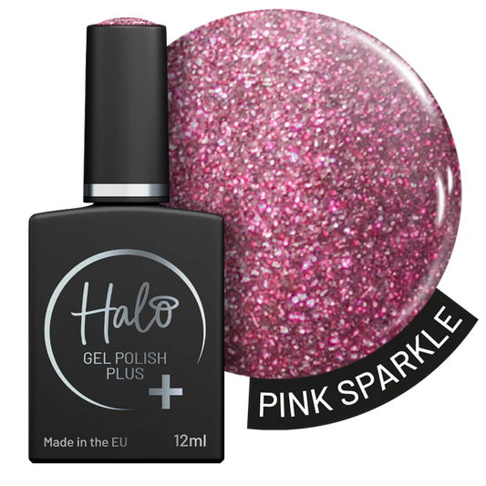 Halo Gel Polish Plus Pink Sparkle 12ml
