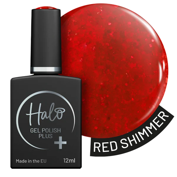 Halo Gel Polish Plus Red Shimmer 12ml