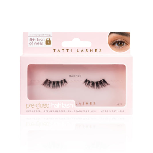 Tatti Lashes x Olivia Attwood Pre Glued Harper Half Lashes