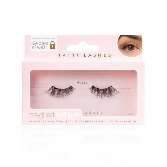 Tatti Lashes x Olivia Attwood Pre Glued Molly Half Lashes