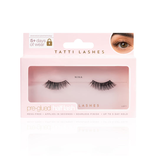 Tatti Lashes x Olivia Attwood Pre Glued Nina Half Lashes