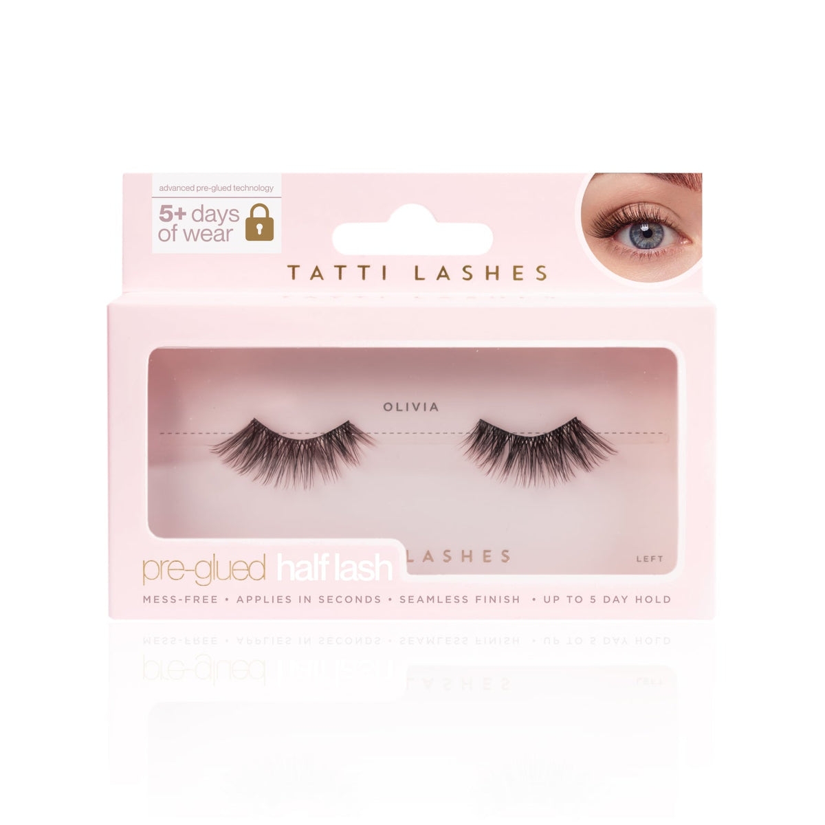 Tatti Lashes x Olivia Attwood Pre Glued Olivia Half Lashes