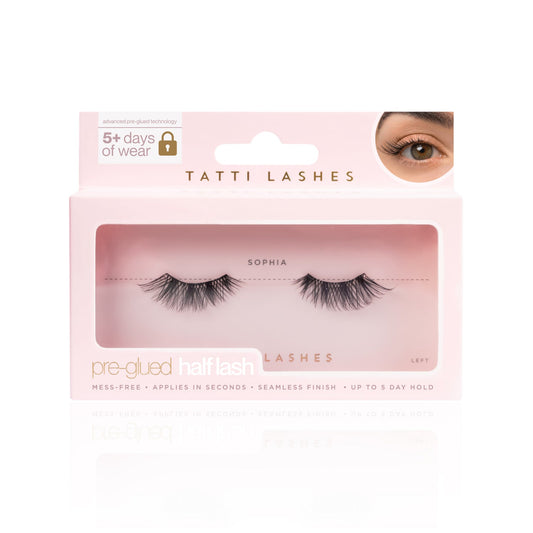 Tatti Lashes x Olivia Attwood Pre Glued Sophia Half Lashes