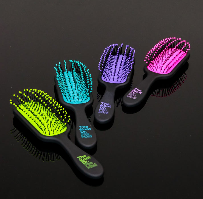 The Knot Dr. Purple Pro Mini Hairbrush