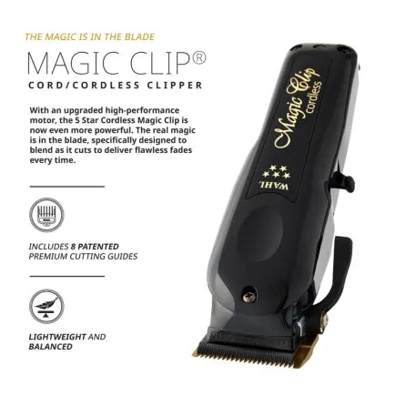 Wahl Cordless Magic Clip Black 5 Star