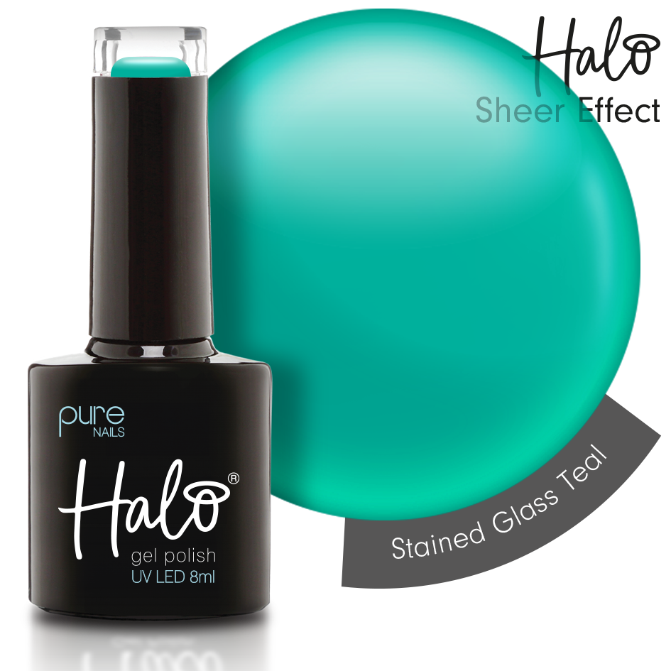 Halo Stained Glass Teal