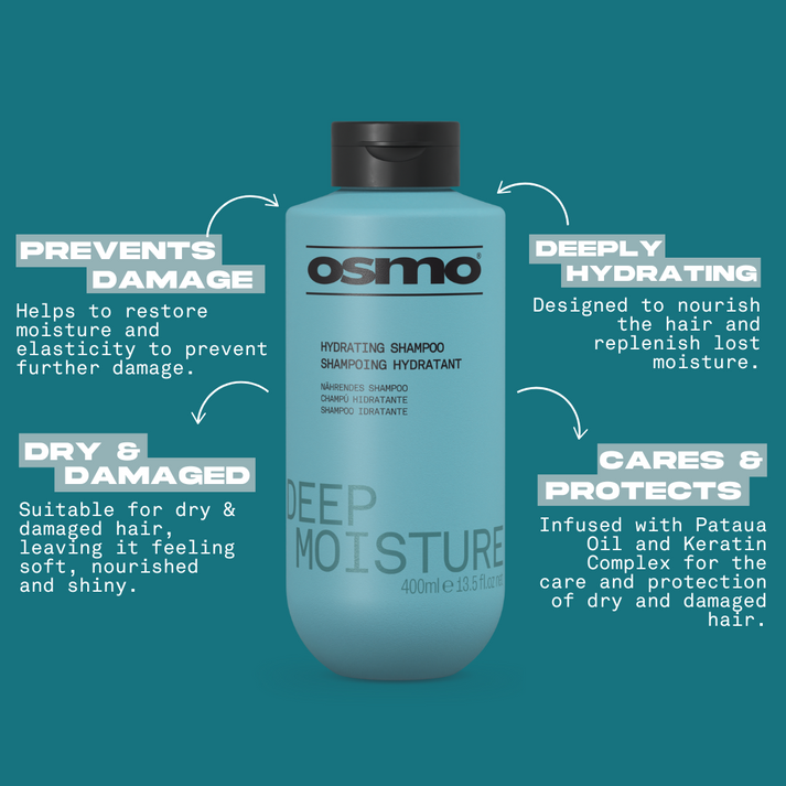 Osmo Deep Moisture Hydrating Shampoo 400ml