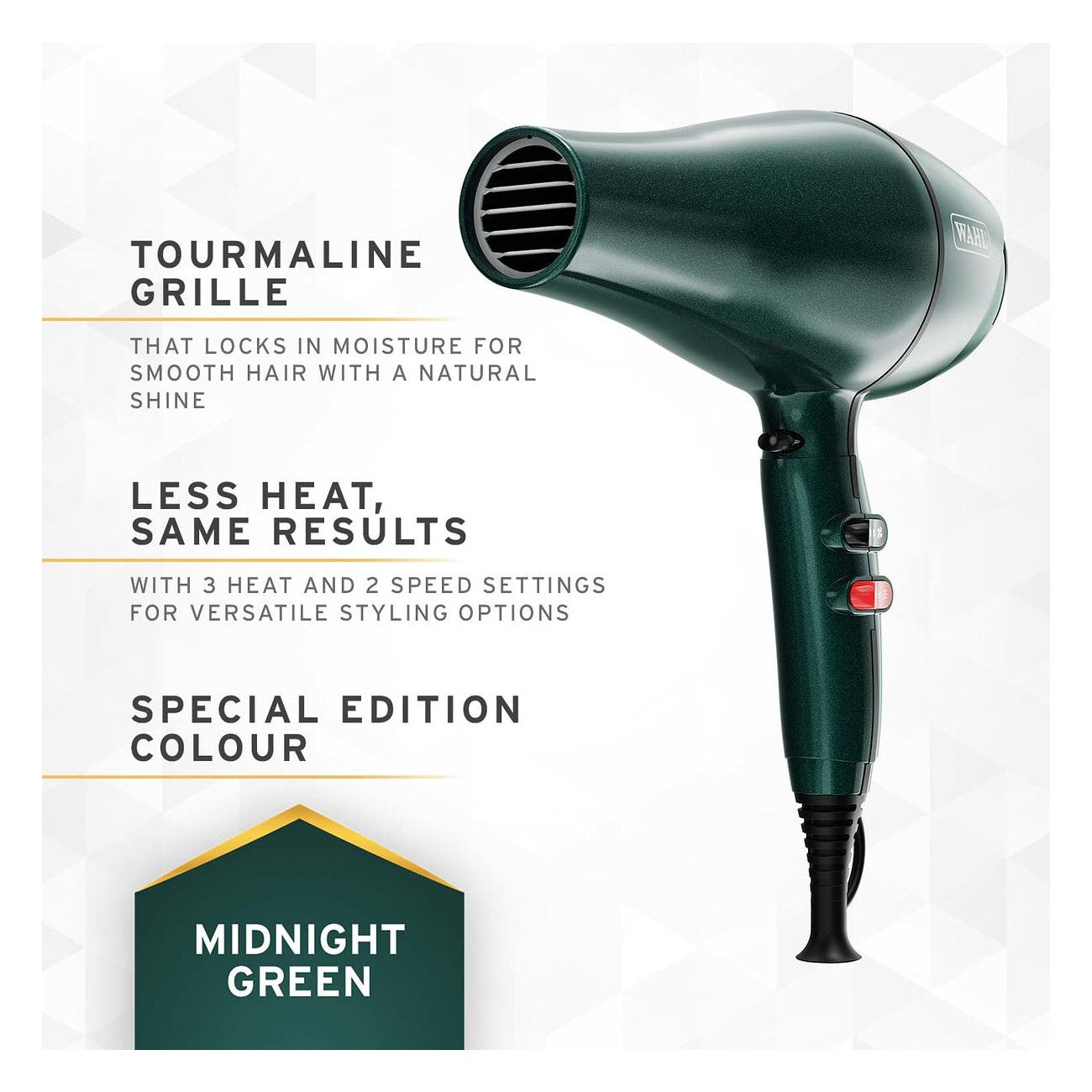 PRO KERATIN 2200W HAIR DRYER MIDNIGHT GREEN