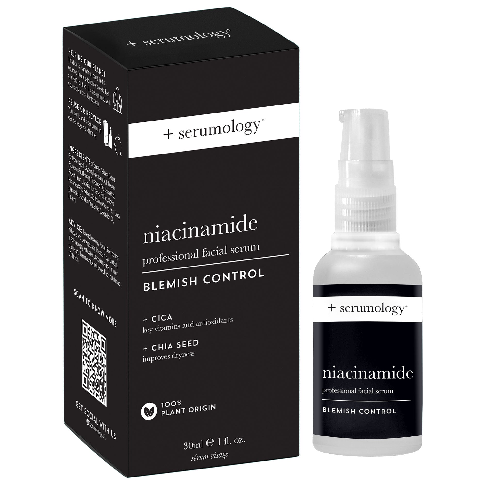 NIACINAMIDE Daily Serum  • Cica • Chia Seed •