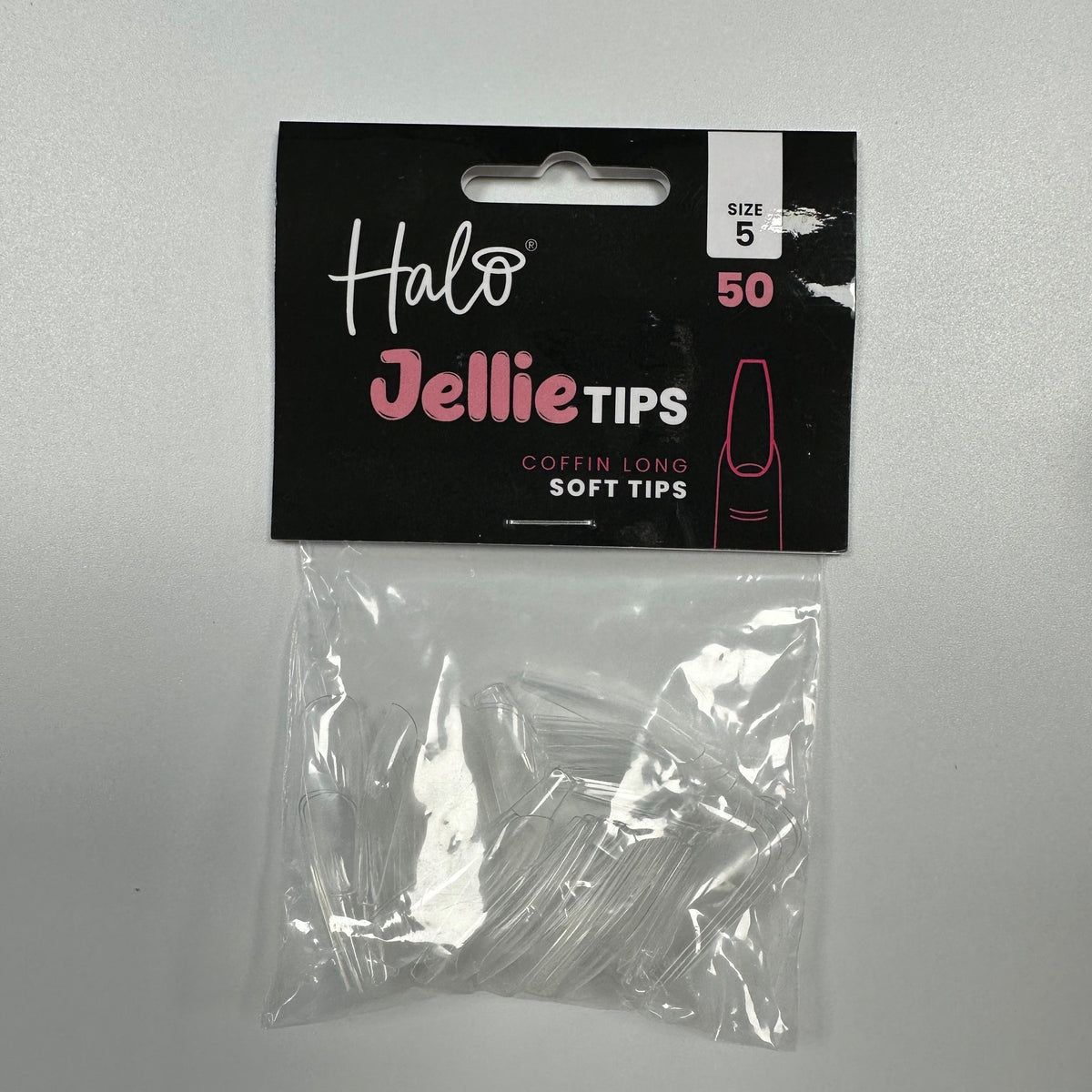 Halo Jellie Nail Tips Coffin Long
