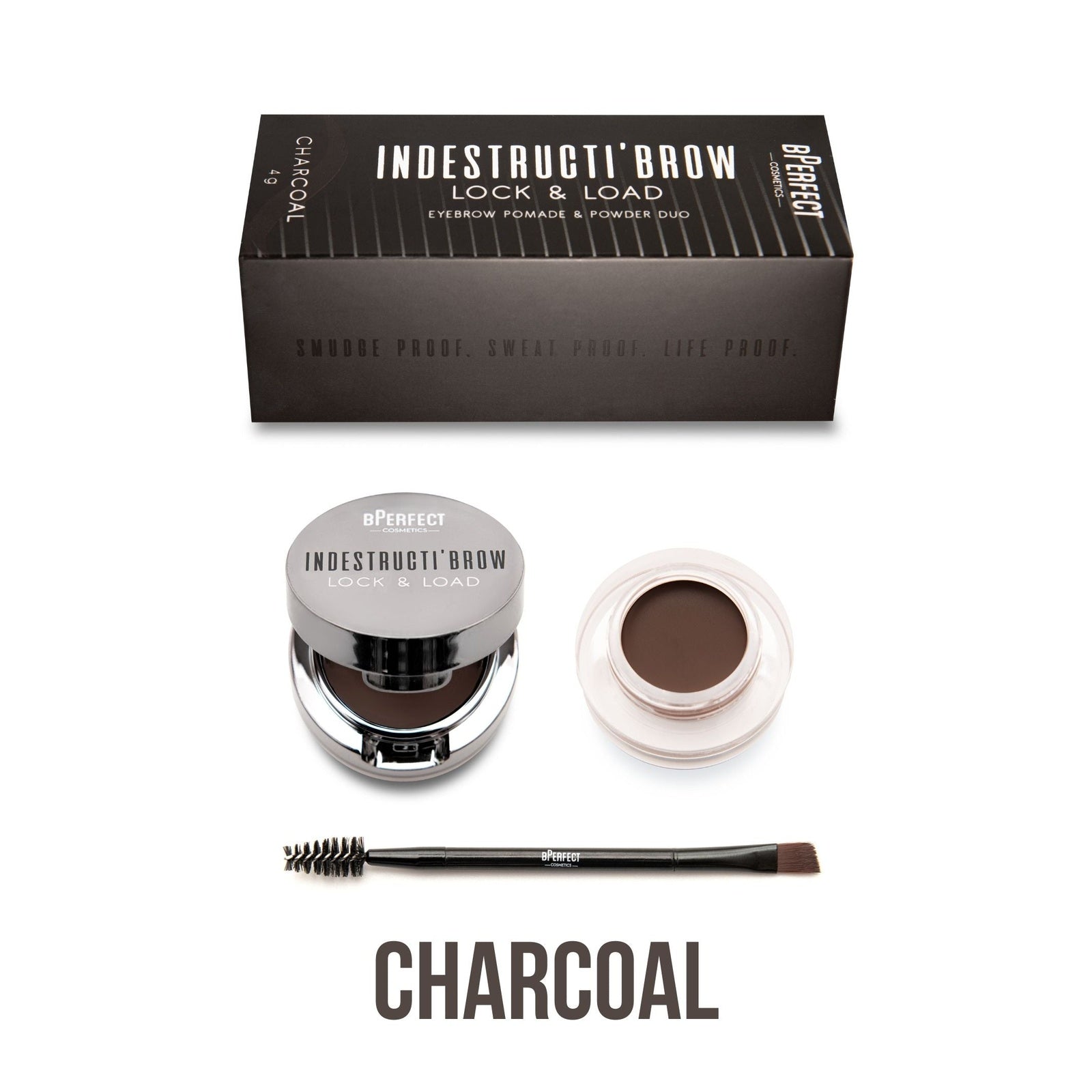 IndestructiBrow Lock and Load Eye Brow Set Charcoal 4g