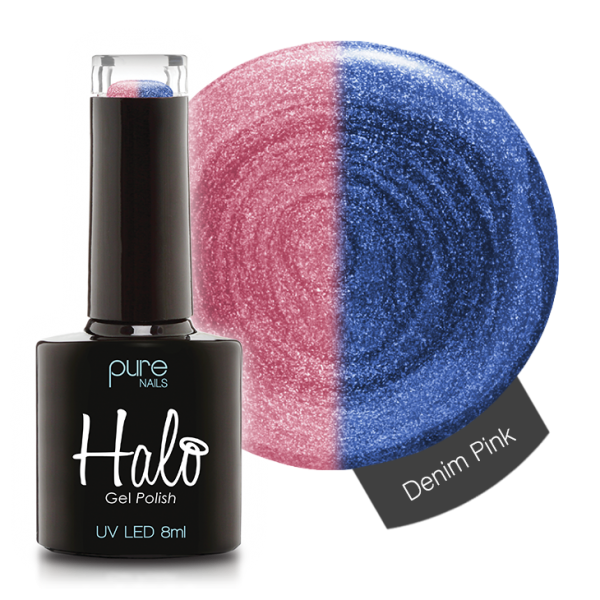 (D) Halo Denim Pink
