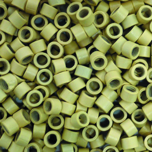 2.8mm Plastic Coated micro rings1000/jar Blonde