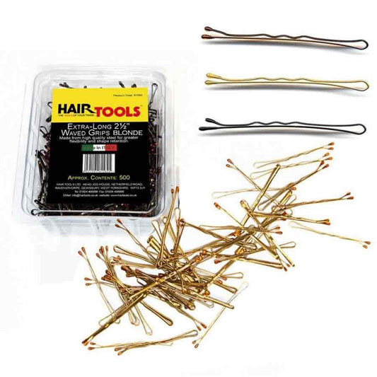 2.5" Waved Grips - Ex long Blonde (Box 500)