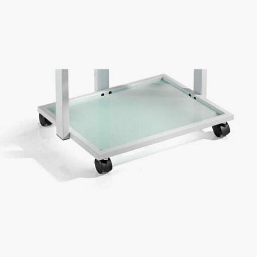 Stratus Beauty Trolley White/glass shelves
