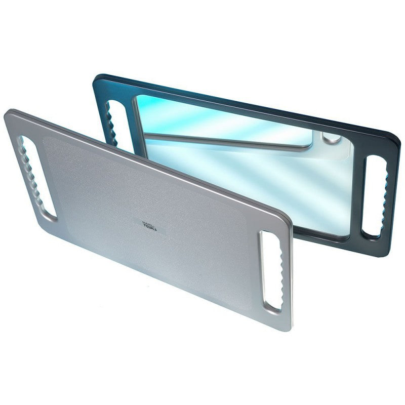 Silver back mirror