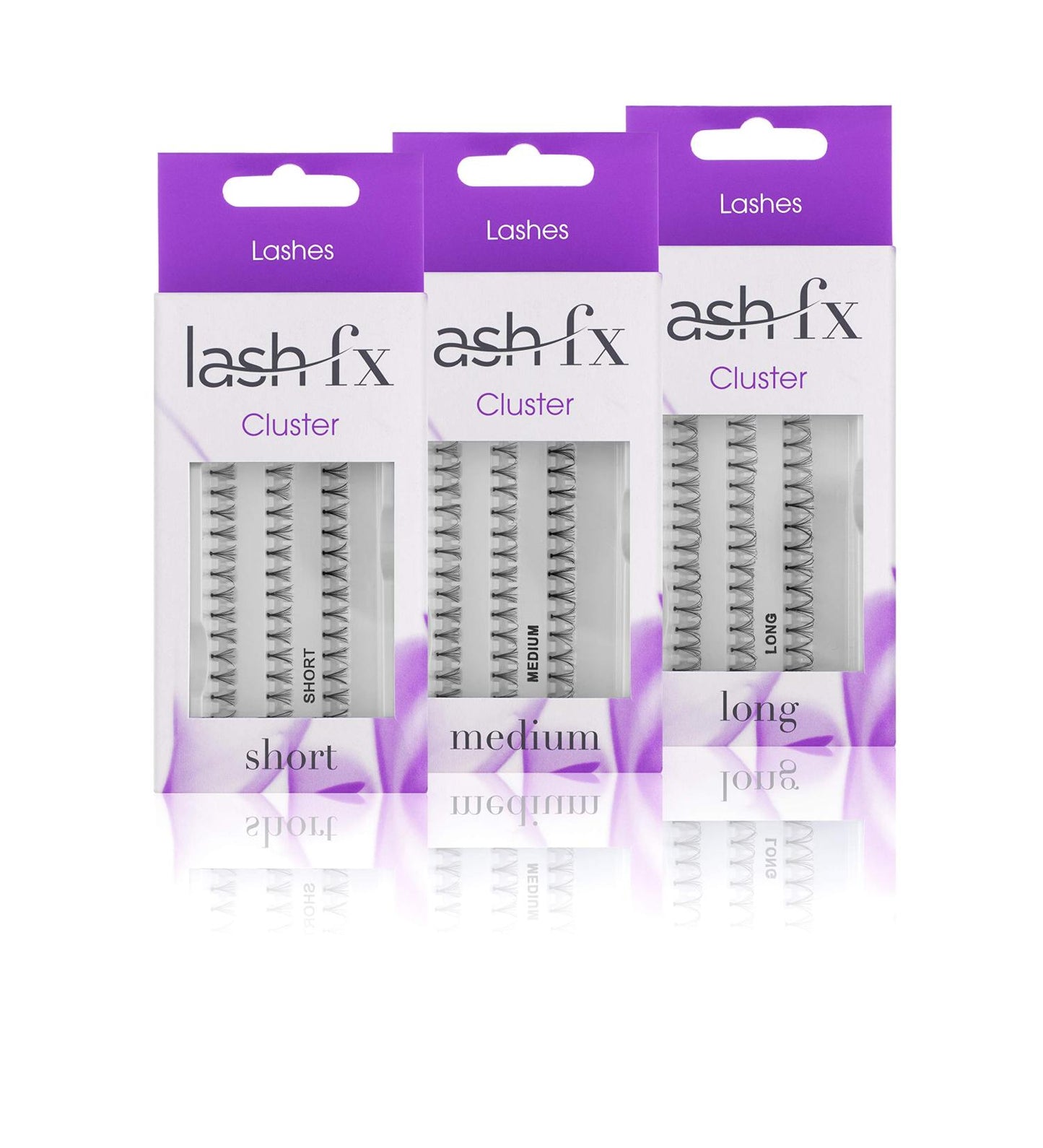 Lash FX Mink Cluster Medium Flare Black