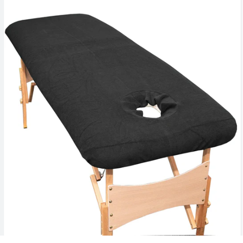Couch cover with face hole black