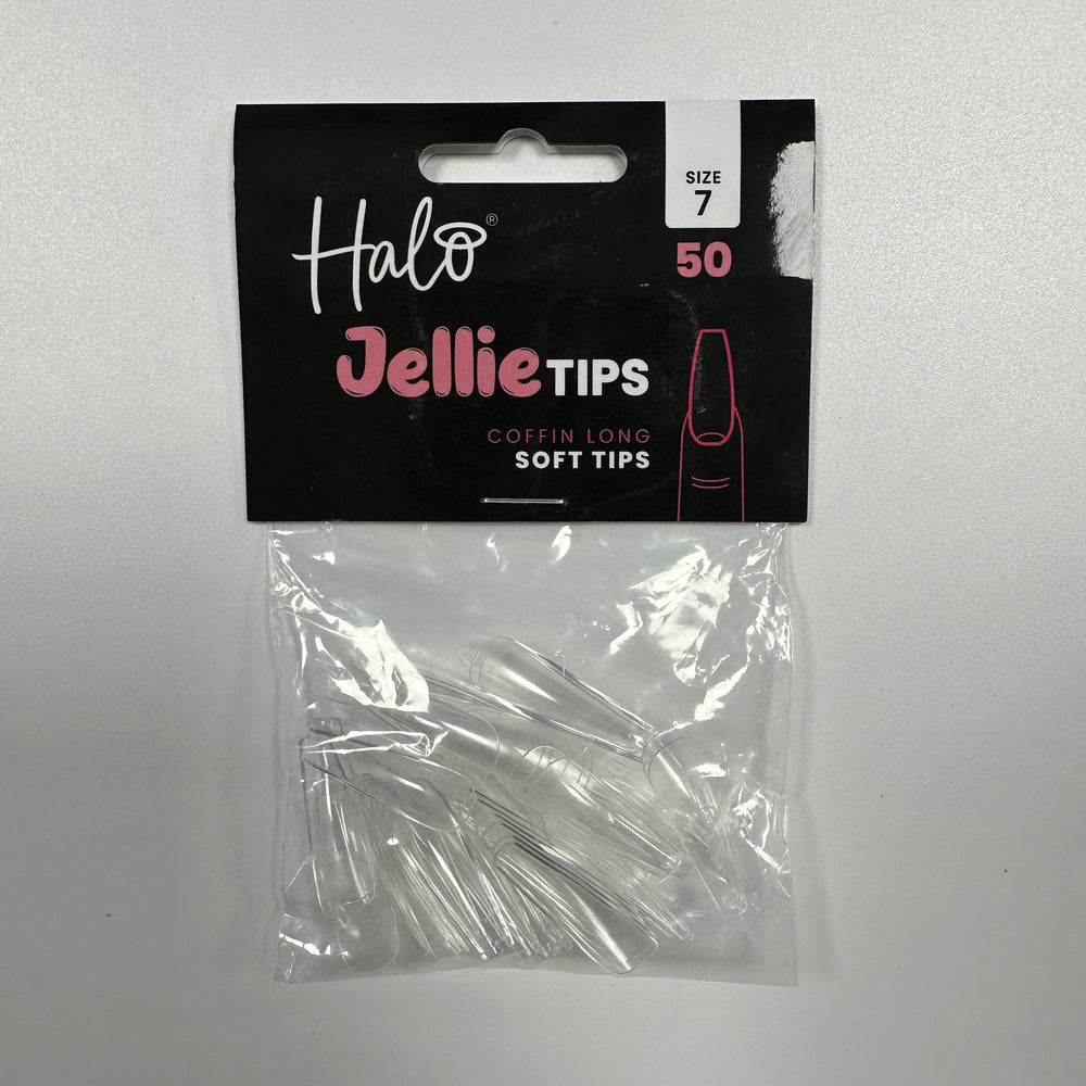 Halo Jellie Nail Tips Coffin Long