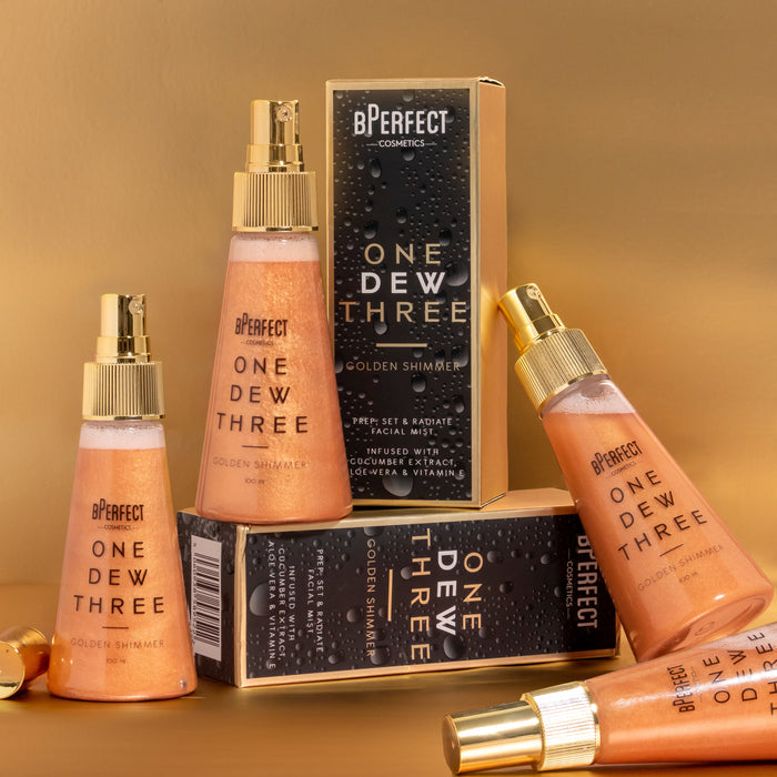 One Dew Three Golden Shimmer Longevity Setting Spray